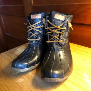 Sperry quilted duck boots